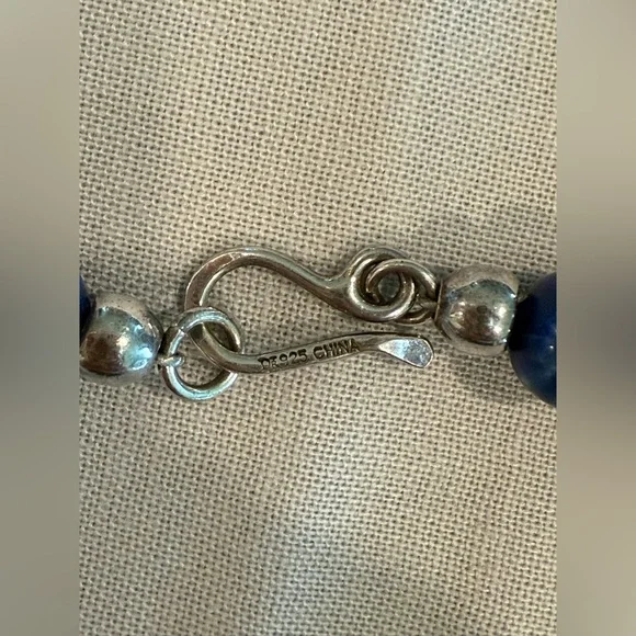 Jay King Blue Lace Agate long necklace - Picture 8 of 9